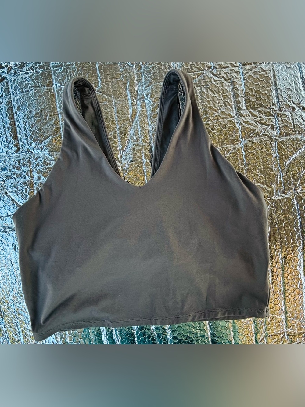 all in motion Black V-Neck Crop Sports Tank Top